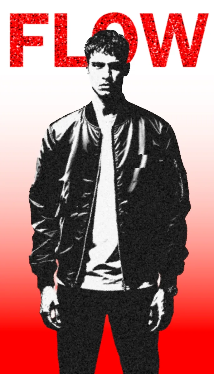 Affiche « FLOW », version rouge.